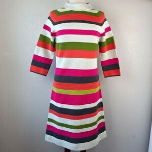 Import Corner Striped Sweater Midi Dress Size 12 EUC